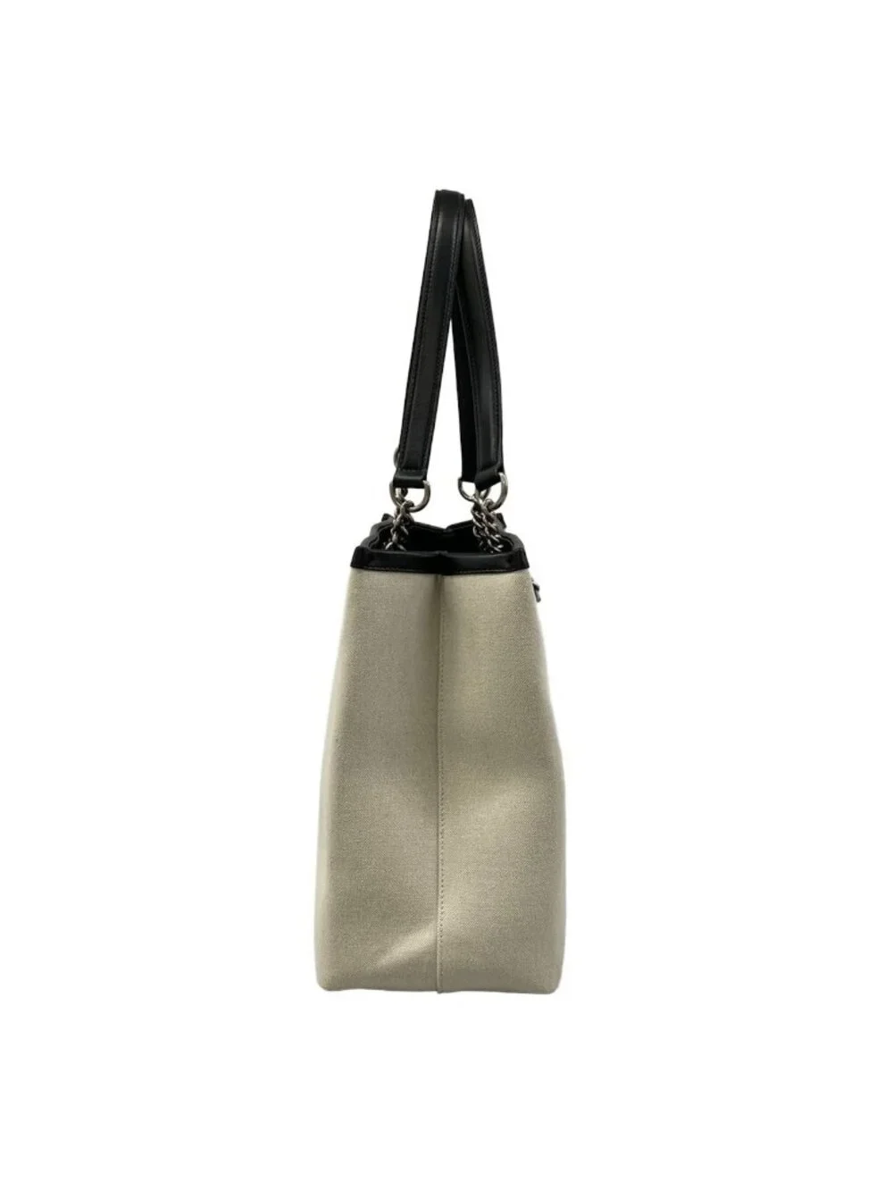 Balenciaga Tote Duty Ivory Black Leather